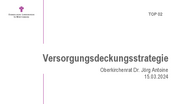TOP 02 - Versorgungsdeckungsstrategie der Landeskirche (Bericht des Oberkirchenrats - OKR Dr. Jörg Antoine) - Präsentation