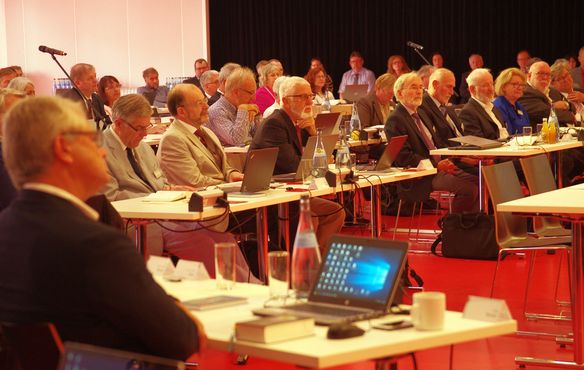 Das Plenum im Hospitalhof in Stuttgart.