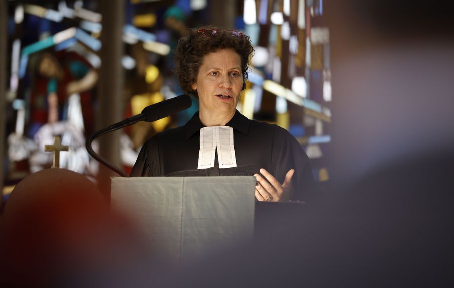 Arngard Uta Engelmann Einführung der Beauftragten der Evangelischen Landeskirchen in Baden-Württemberg bei Landtag und Landesregierung, Kirchenrätin Arngard Uta Engelmann, und zur Verabschiedung des bisherigen Beauftragten, Kirchenrat Volker Steinbrecher