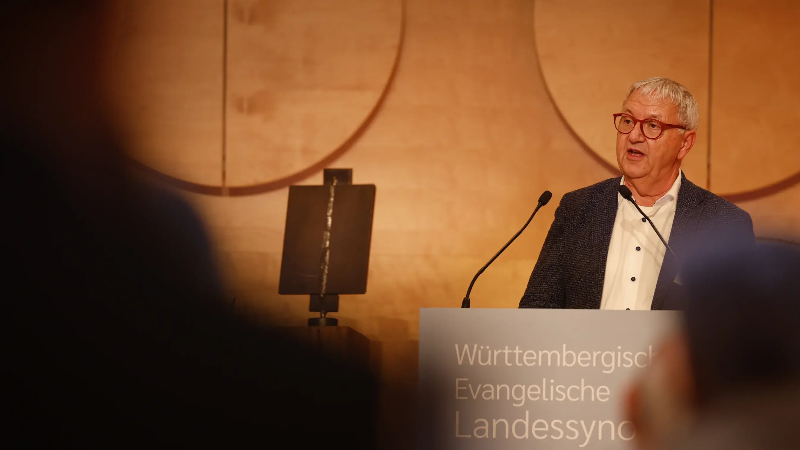 Herbsttagung der württembergischen evangelischen Landessynode im Hospitalhof.