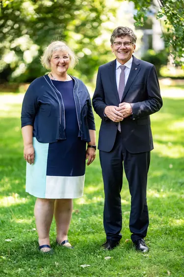 Landesbischöfin Prof. Dr. Heike Springhart und Landesbischof Ernst-Wilhelm Gohl