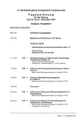 Tagesordnung Herbstsynode 2021 (Stand 17. November 2021)