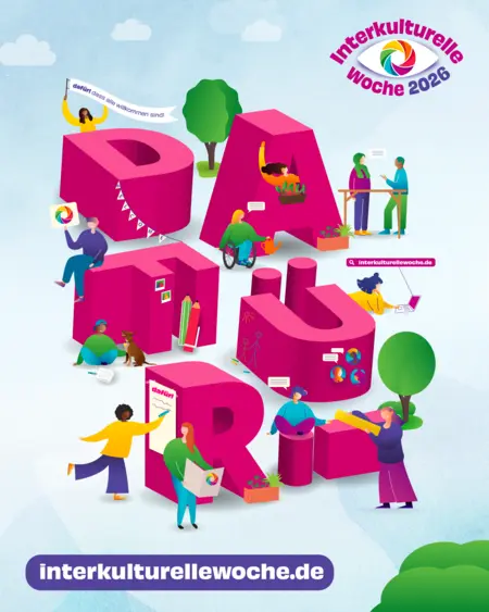 Plakat zur Plakat Interkulturellen Woche 2026