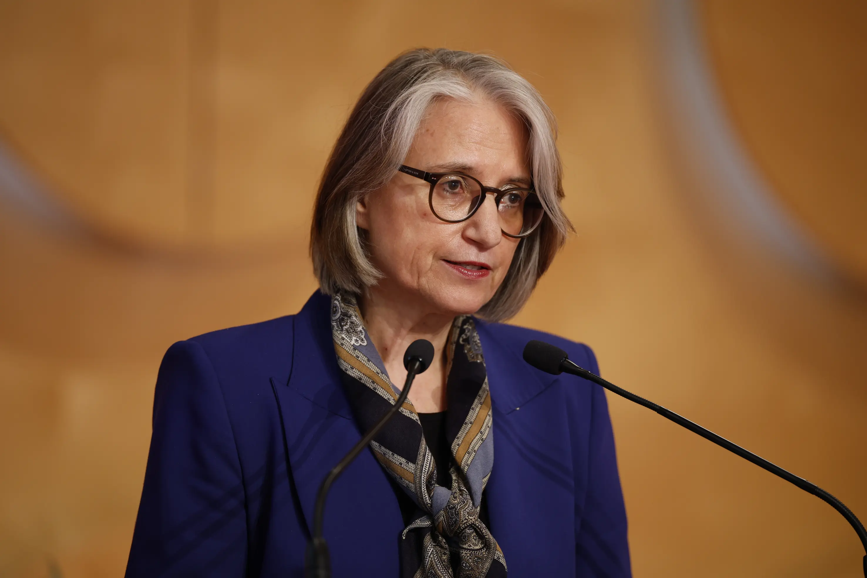 Oberkirchenrätin Prof. Dr. Annette Noller, Vorstandsvorsitzende des Diakonischen Werks Württemberg Herbsttagung der württembergischen evangelischen Landessynode im Hospitalhof.