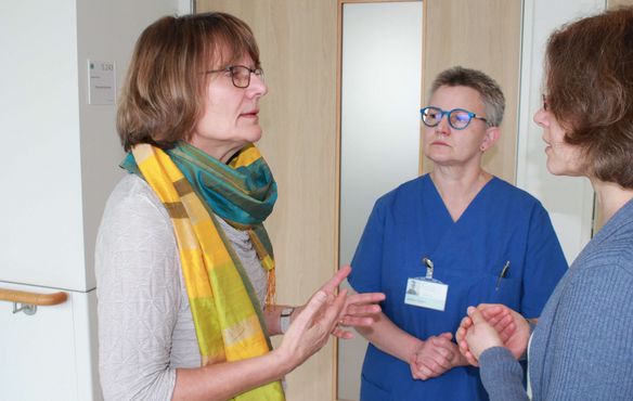 Pastoralreferentin Christine Kaier, Seelsorgerin am Klinikum Stuttgart. 