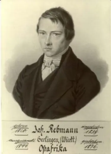 Johannes Rebmann beim Eintritt in die Basler Mission.