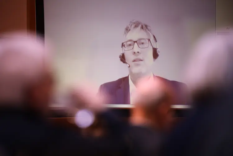 Christoph Müller, Vorsitzender des Rechtsausschusses Herbsttagung der württembergischen evangelischen Landessynode im Hospitalhof.