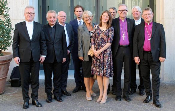 Die Delegation des Lutherischen Weltbundes in Rom.