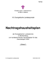 TOP 22 - Nachtragshaushaltsplan 2024 (mit Haushaltsgesetz) - Nachtragshaushaltsplan