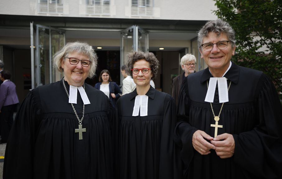 Dr. Heike Springhart, Arngard Uta Engelmann, Ernst-Wilhelm Gohl - Amts-Einführung Arngard Uta Engelmann