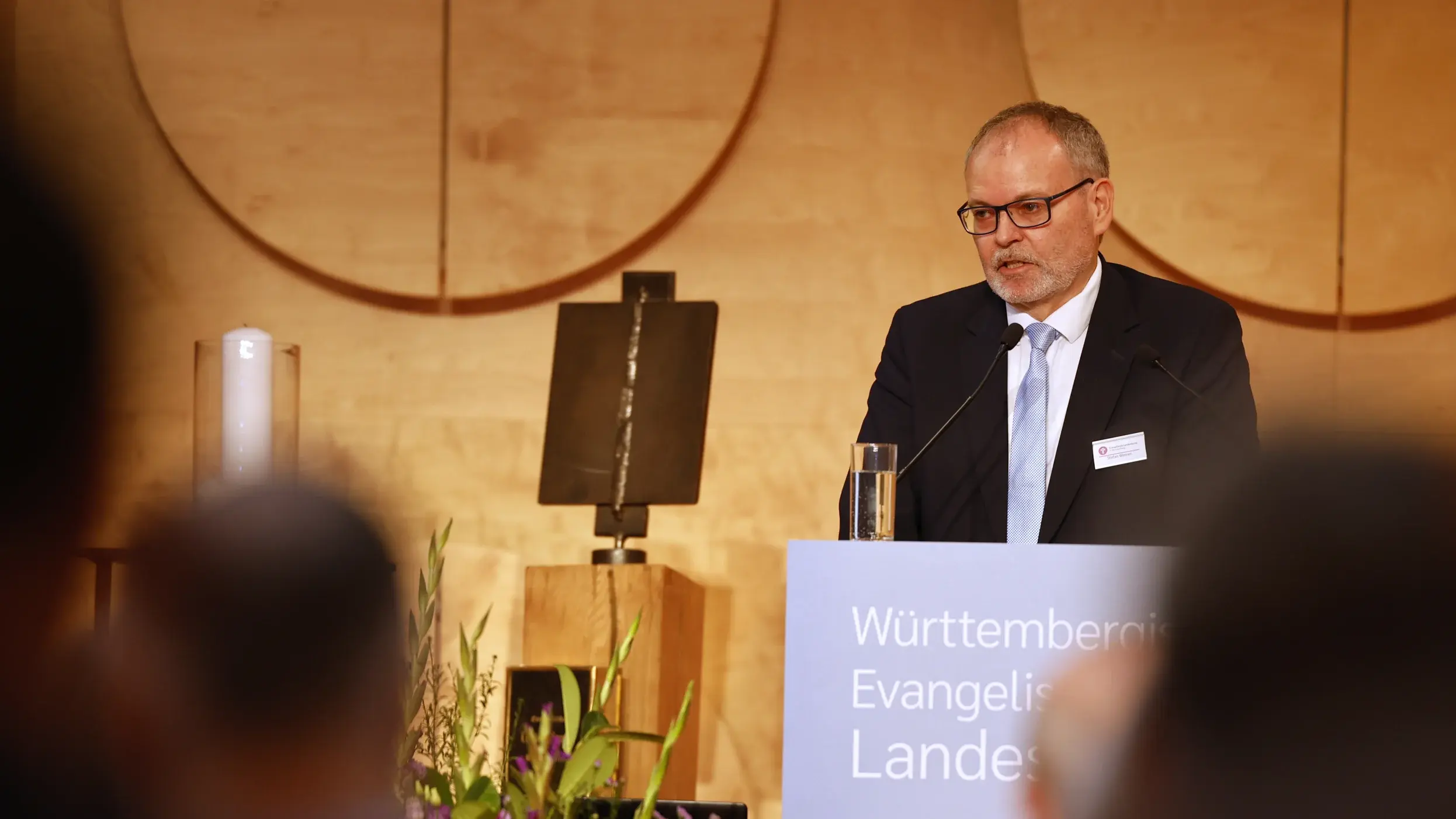Herbsttagung der württembergischen evangelischen Landessynode im Hospitalhof.