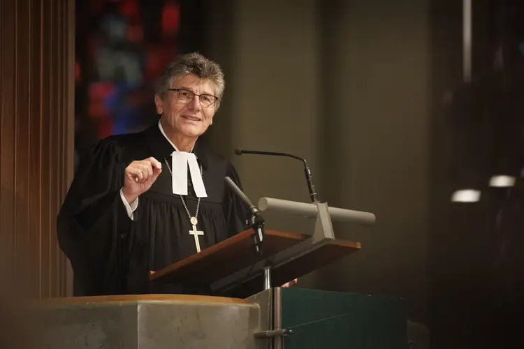 Landesbischof Ernst-Wilhelm Gohl Herbsttagung der württembergischen evangelischen Landessynode im Hospitalhof.