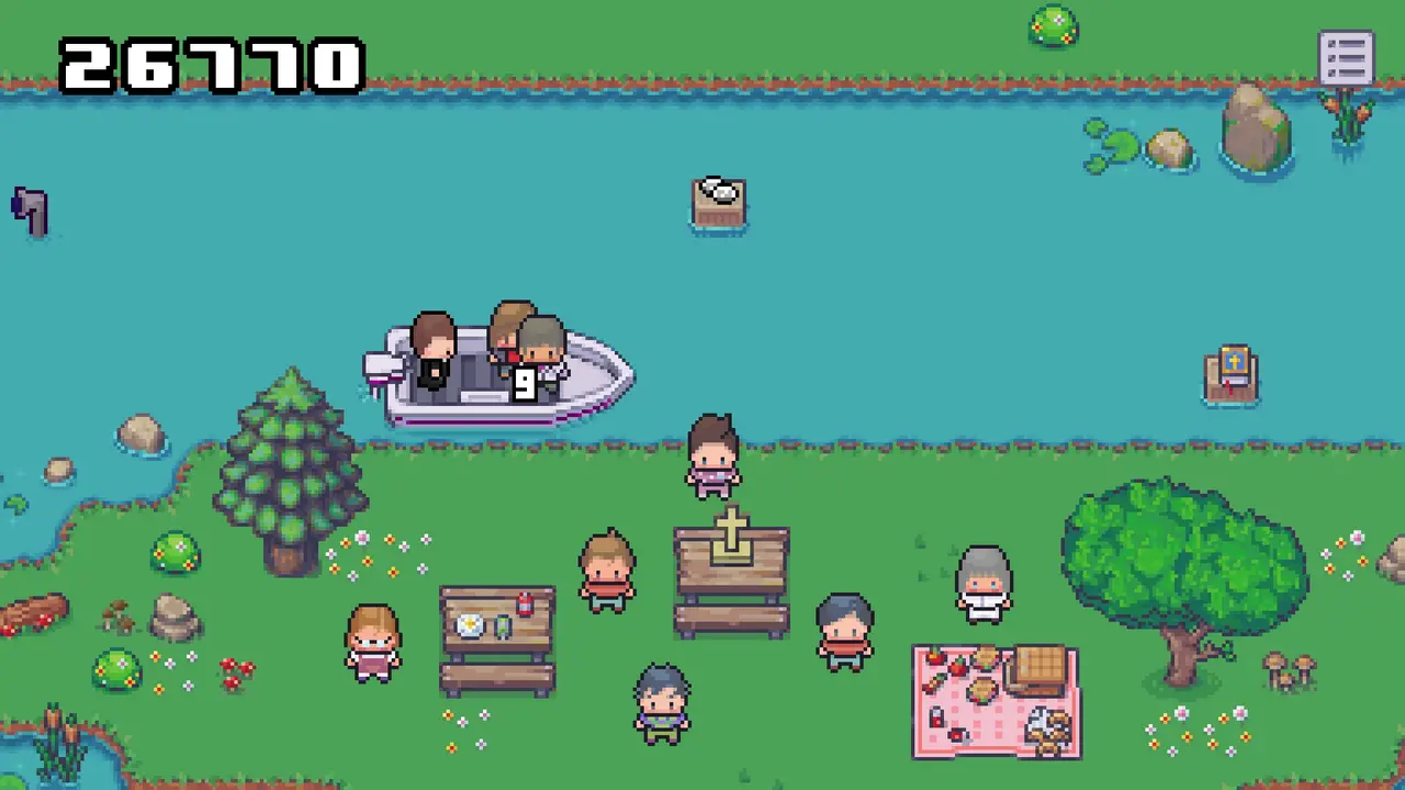 Screenshot aus Tobias Schneiders Churchboat-Spiel