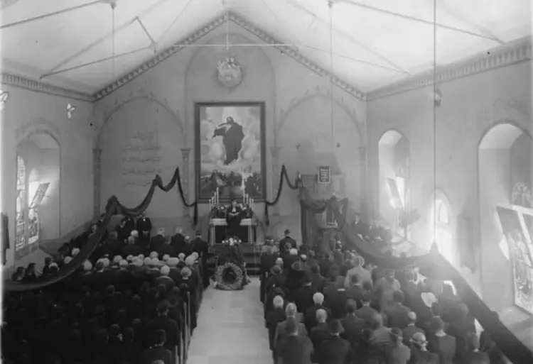 Kapelle des Syrischen Waisenhauses im Jahr 1935.