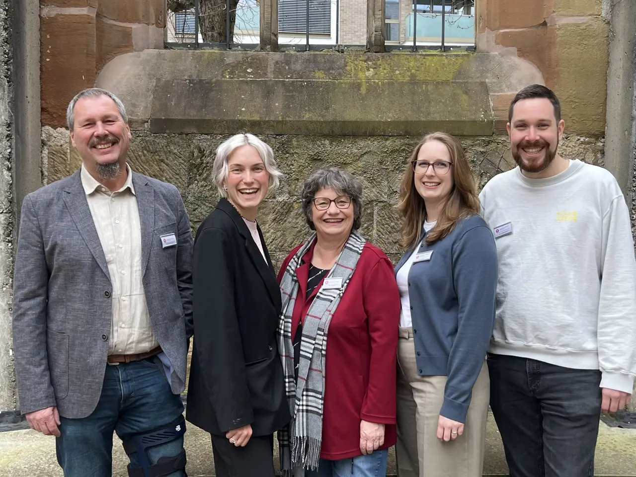 Mit Kraft und Motivation startet unsere Gesprächskreisleitung für die 17. Landessynode: Micha Schradi, Elisabeth Holm, Ruth Bauer, Lena Warren und Jonas Wintergerst.