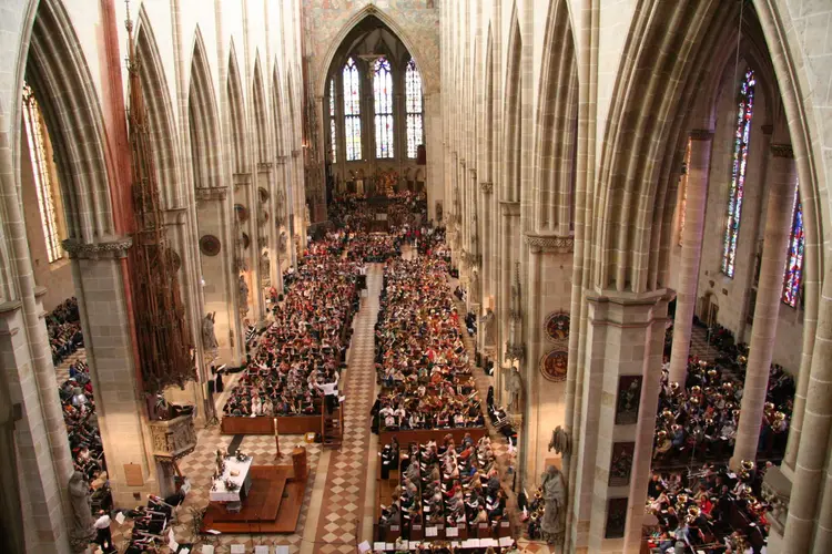 Das Ulmer Münster - hier bei einem Landesposaunentag