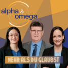 Caroline Haro-Gnändinger, Christian Turrey und Heidrun Lieb - Coverfoto des Podcasts Alpha & Omega