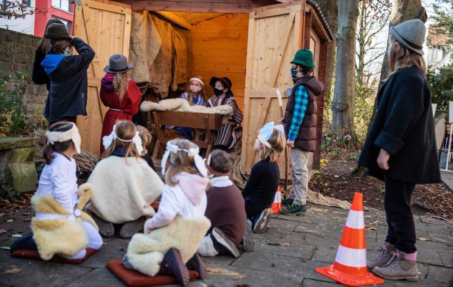 Die Initiative zum Möglinger Video-Krippenspiel kam von zwei ehemaligen Kinderkich-Kindern.