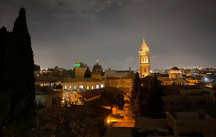 Über der Altstadt von Jerusalem, vom Lutherischen Hospiz aus