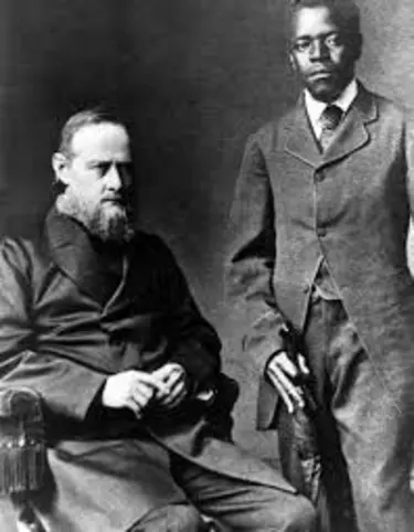 Johannes Rebmann und Isaak Nyondo 1875 in Gerlingen.