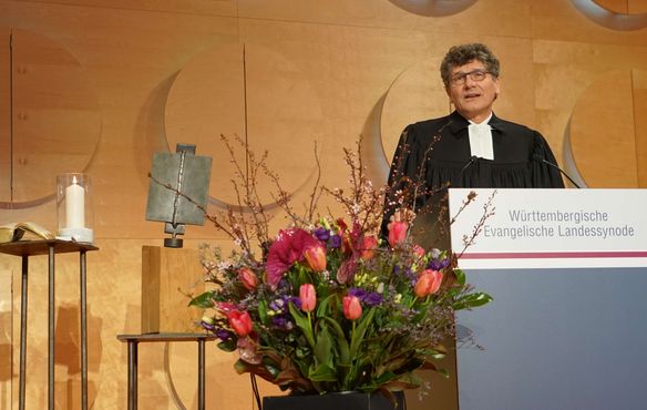 Dekan Ernst-Wilhelm Gohl aus Ulm hielt die Predigt beim Eröffnungsgottesdienst.