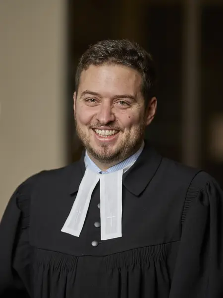 Pfarrer Marius Haile, Ordinationsfeier in der Stiftskirche Stuttgart in Februar 2025