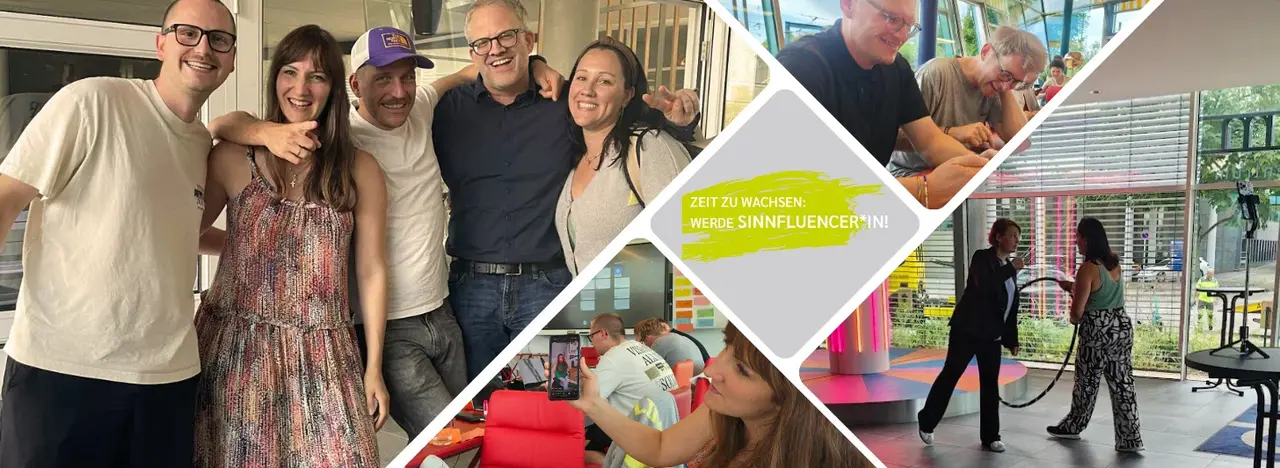 Drei weitere Social-Media-Schaffende gesucht: Die Mitglieder des 2024 gegründeten Sinnfluencer-Pro-Netzwerks bei einem Treffen (Juli 2025)