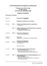 Tagesordnung der Herbsttagung 2020 der 16. Landessynode